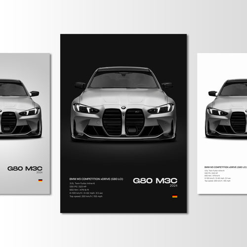BMW G80 M3 Competition xDrive (G80 LCI) Poster - image 1