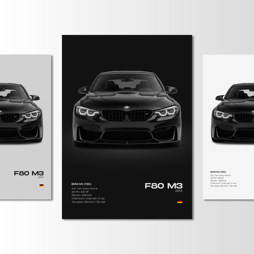 BMW F80 M3 Poster - image 1