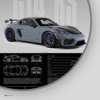 Porsche 718 Cayman GT4 RS Car Poster - image 6
