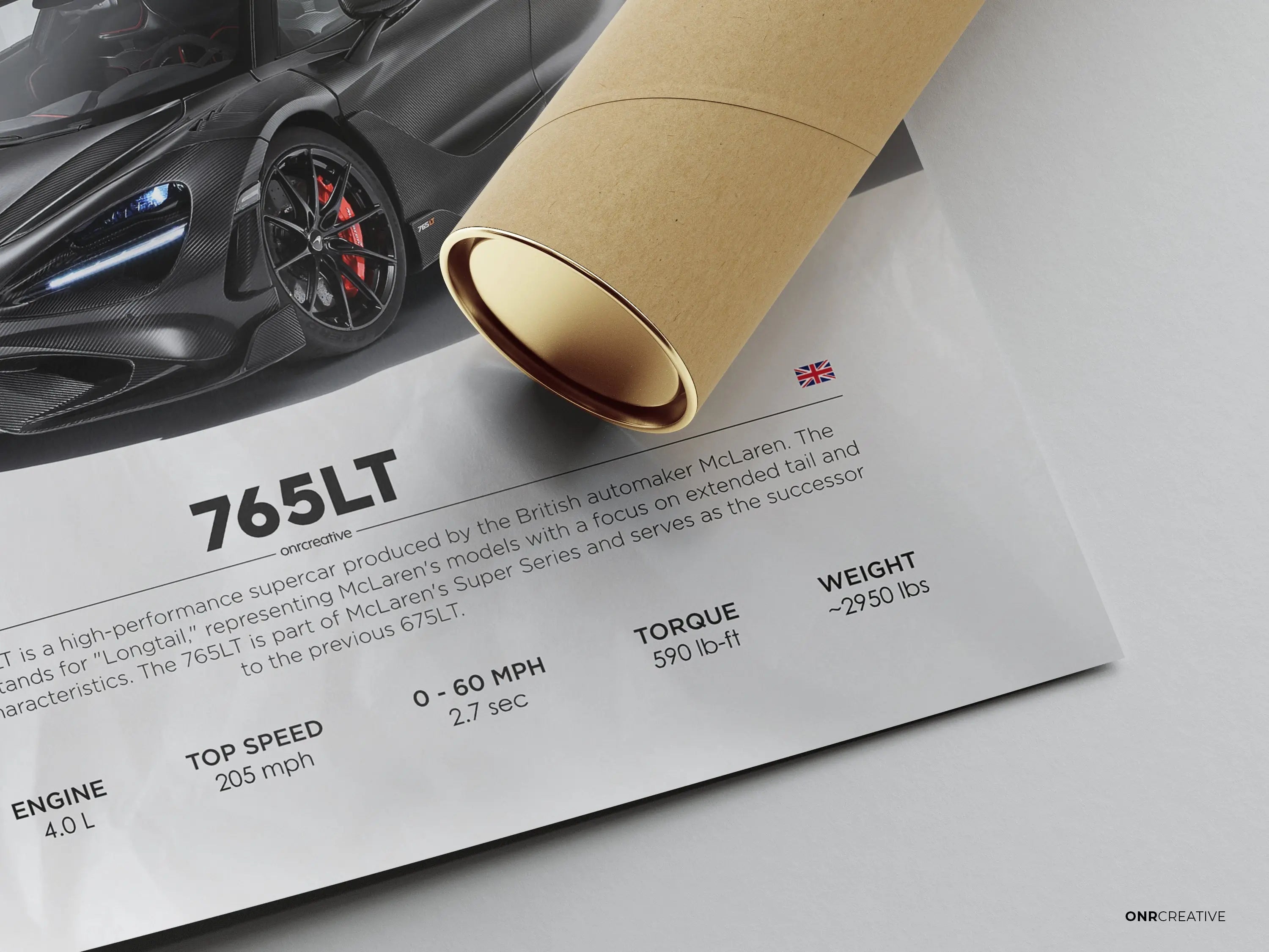 McLaren 765LT Car Poster - image 5