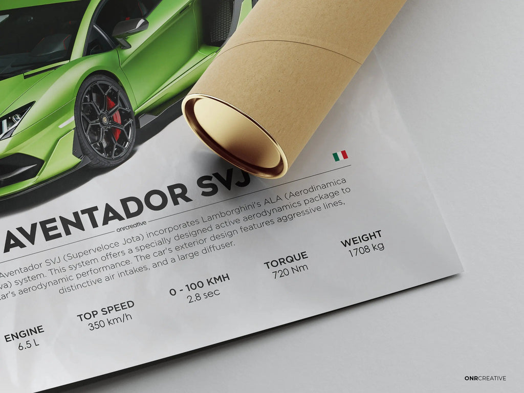 Lamborghini Aventador SVJ Car Poster - image 3