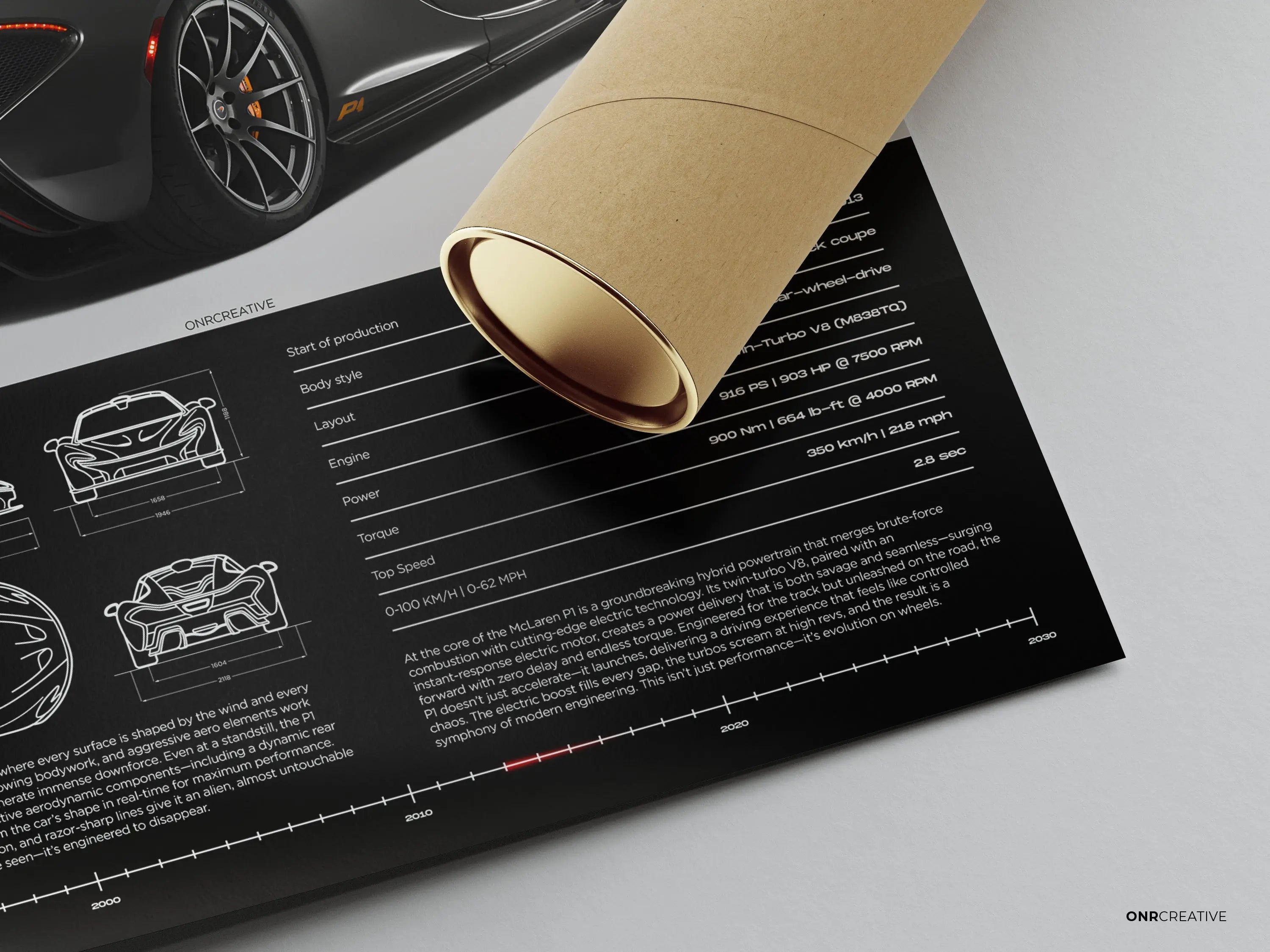 McLaren P1 Car Poster - image 4