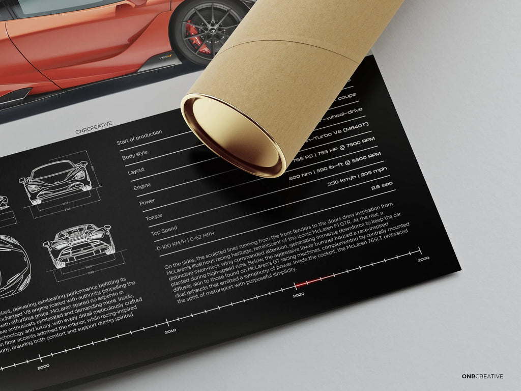 McLaren 765LT Car Poster - image 4