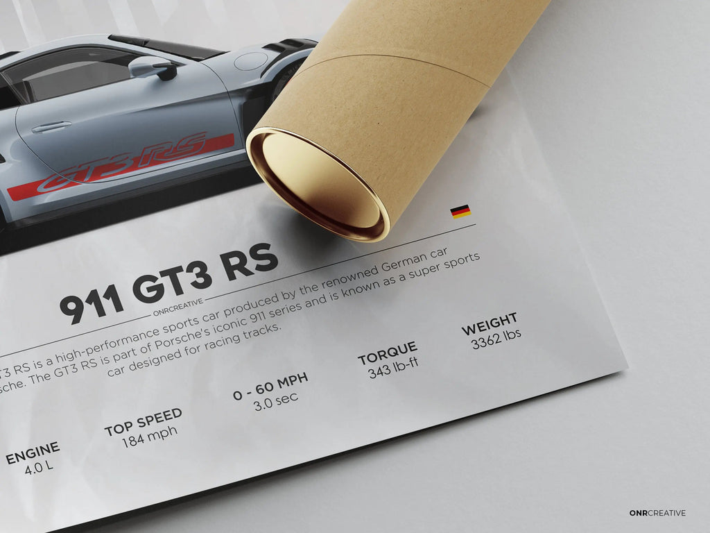 Porsche 911 GT3 RS Car Poster - image 6