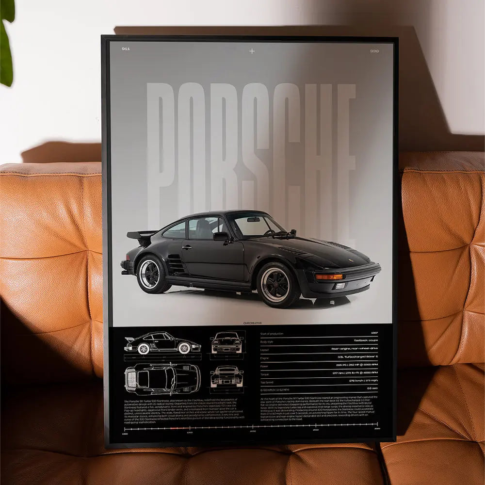 Porsche 911 Turbo 930 Slantnose Car Poster - image 3