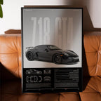 Porsche 718 Cayman GT4 Car Poster - image 3