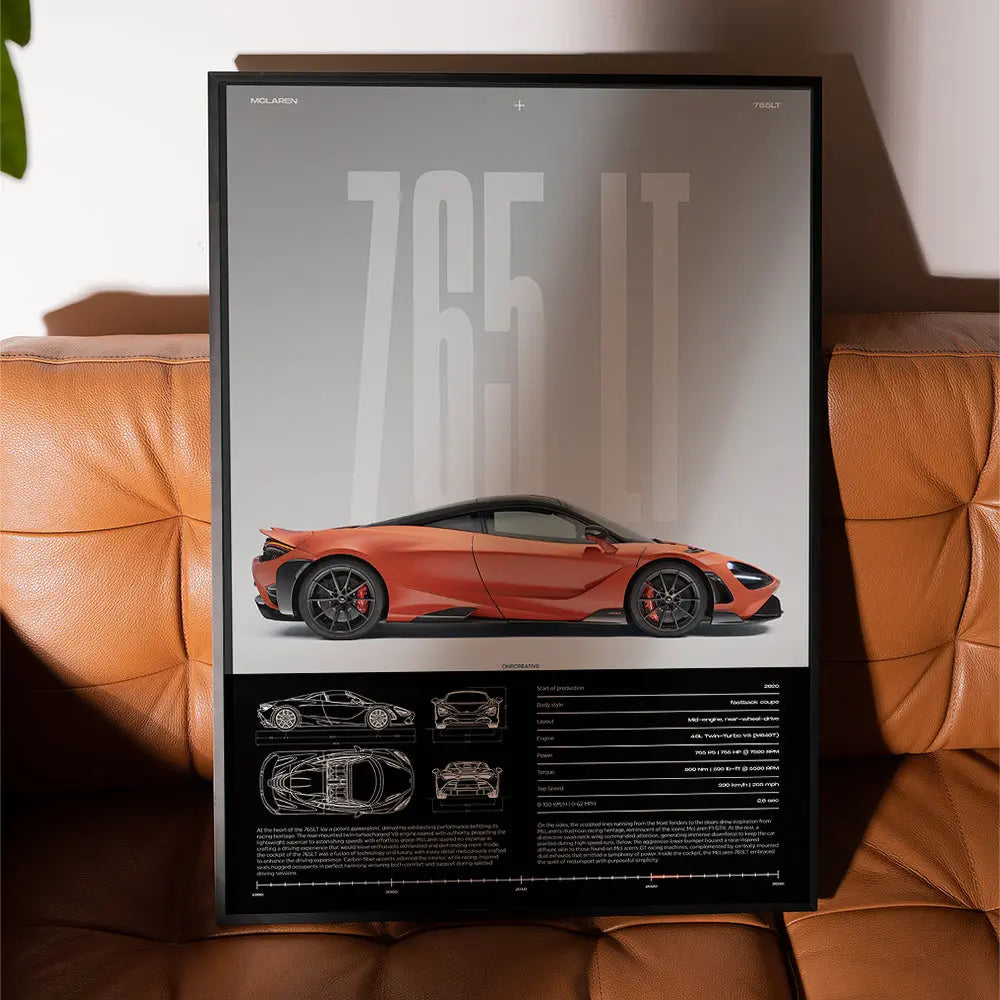 McLaren 765LT Car Poster - image 2