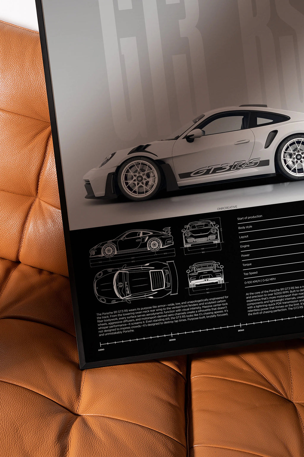 Porsche 911 GT3 RS Car Poster - image 5