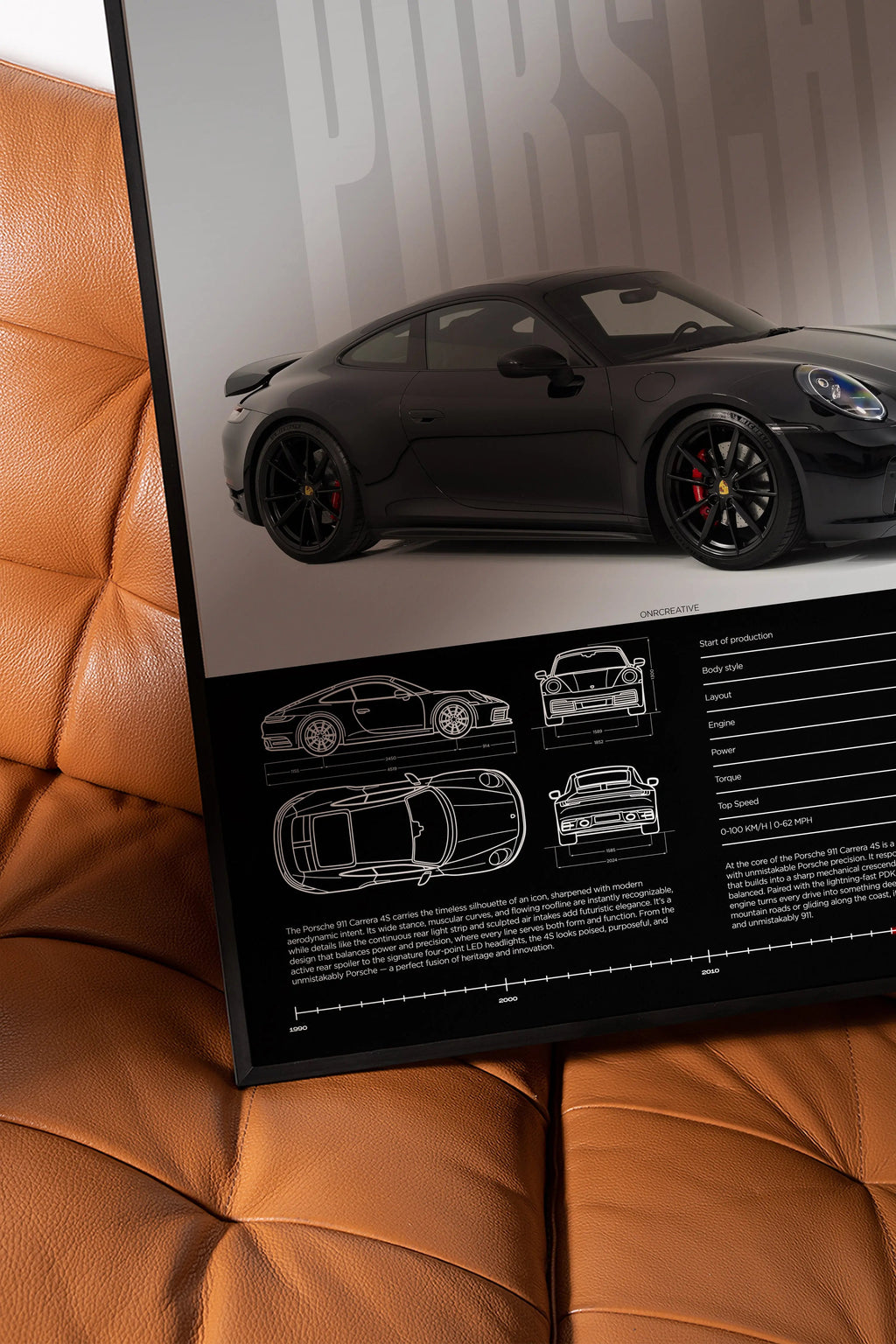 Porsche 911 Carrera 4S Car Poster - image 5