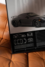 Porsche 718 Cayman GT4 Car Poster - image 5