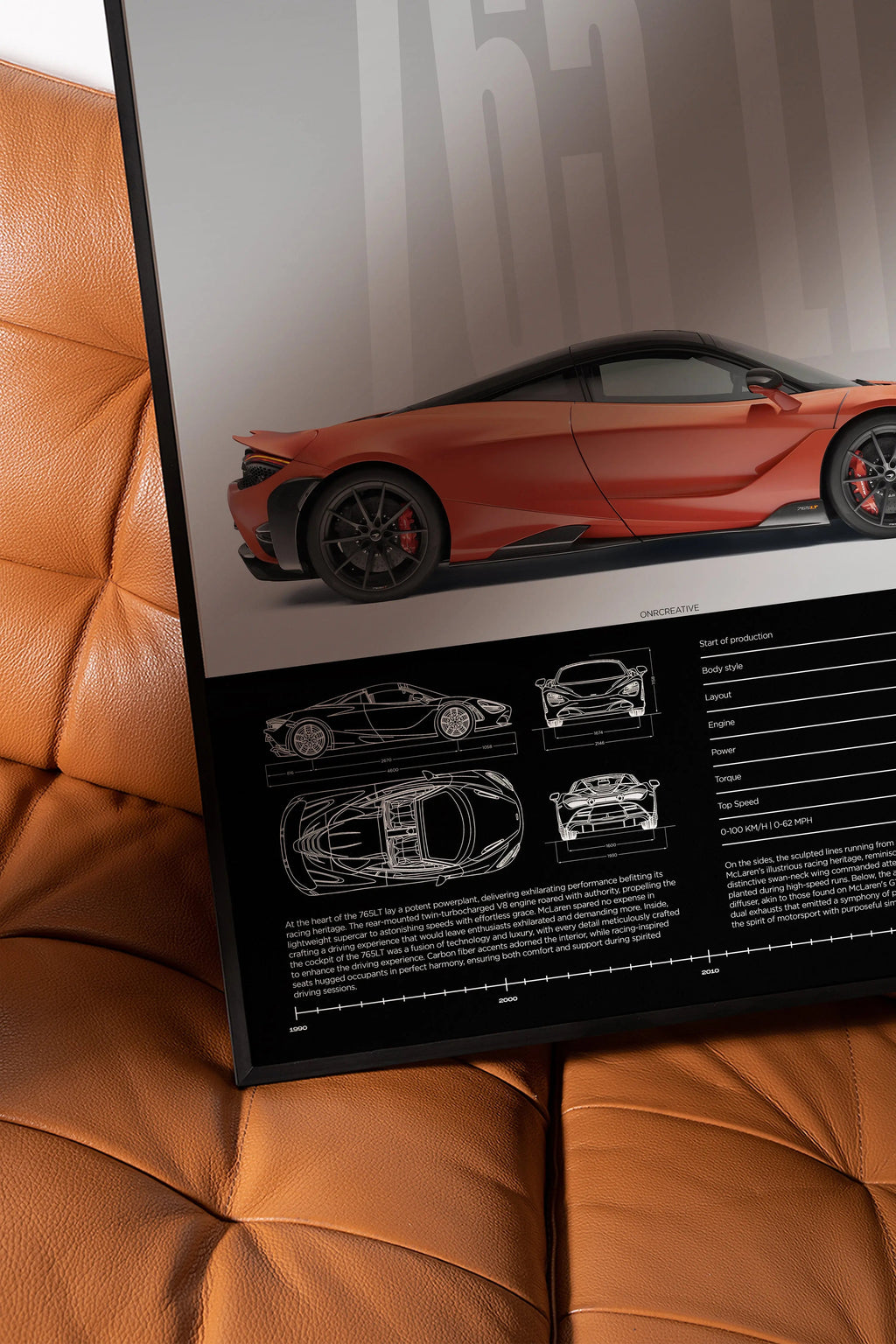 McLaren 765LT Car Poster - image 5