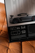 Porsche 718 Cayman GT4 RS Car Poster - image 5
