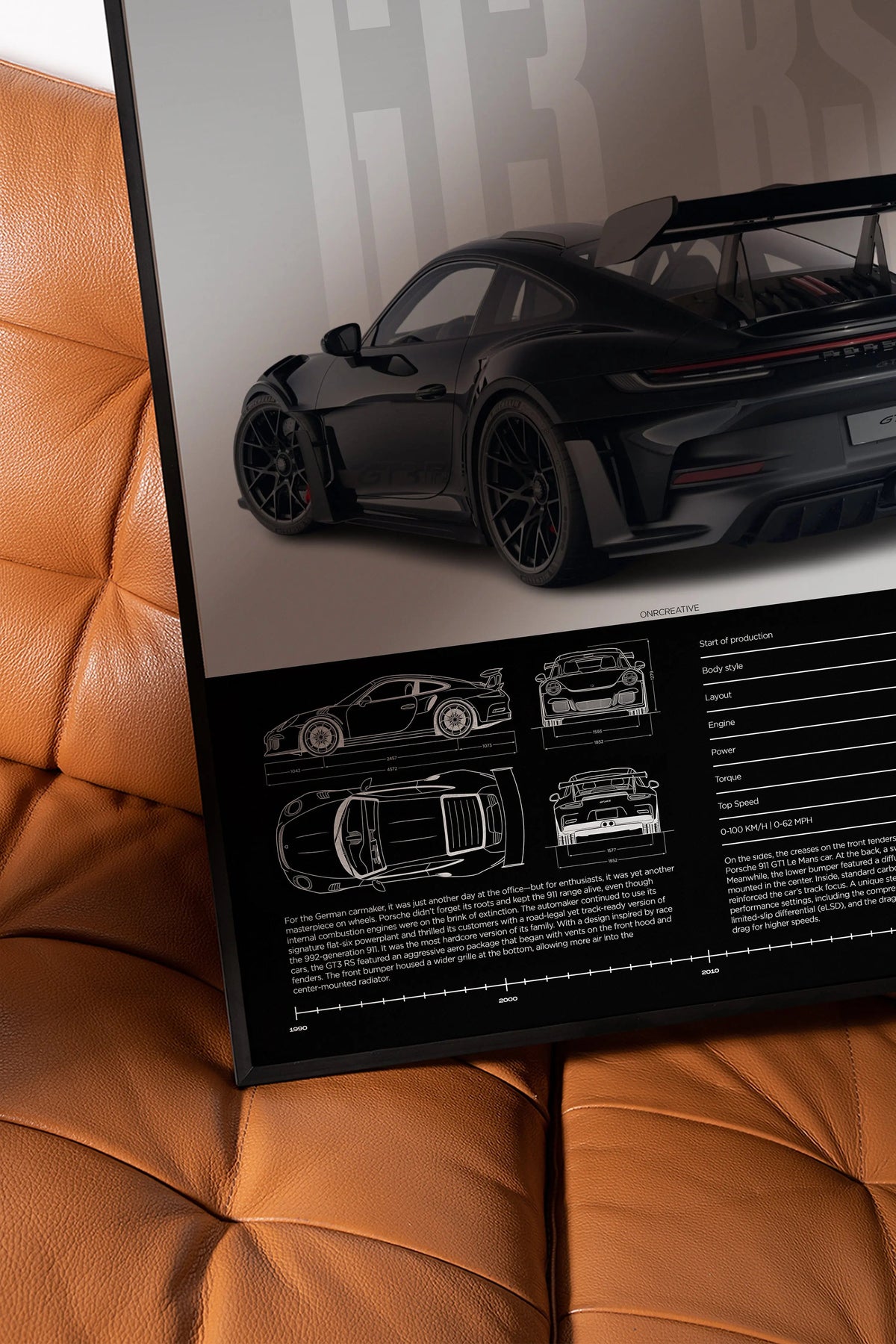 Porsche 911 GT3 RS Car Poster - image 5