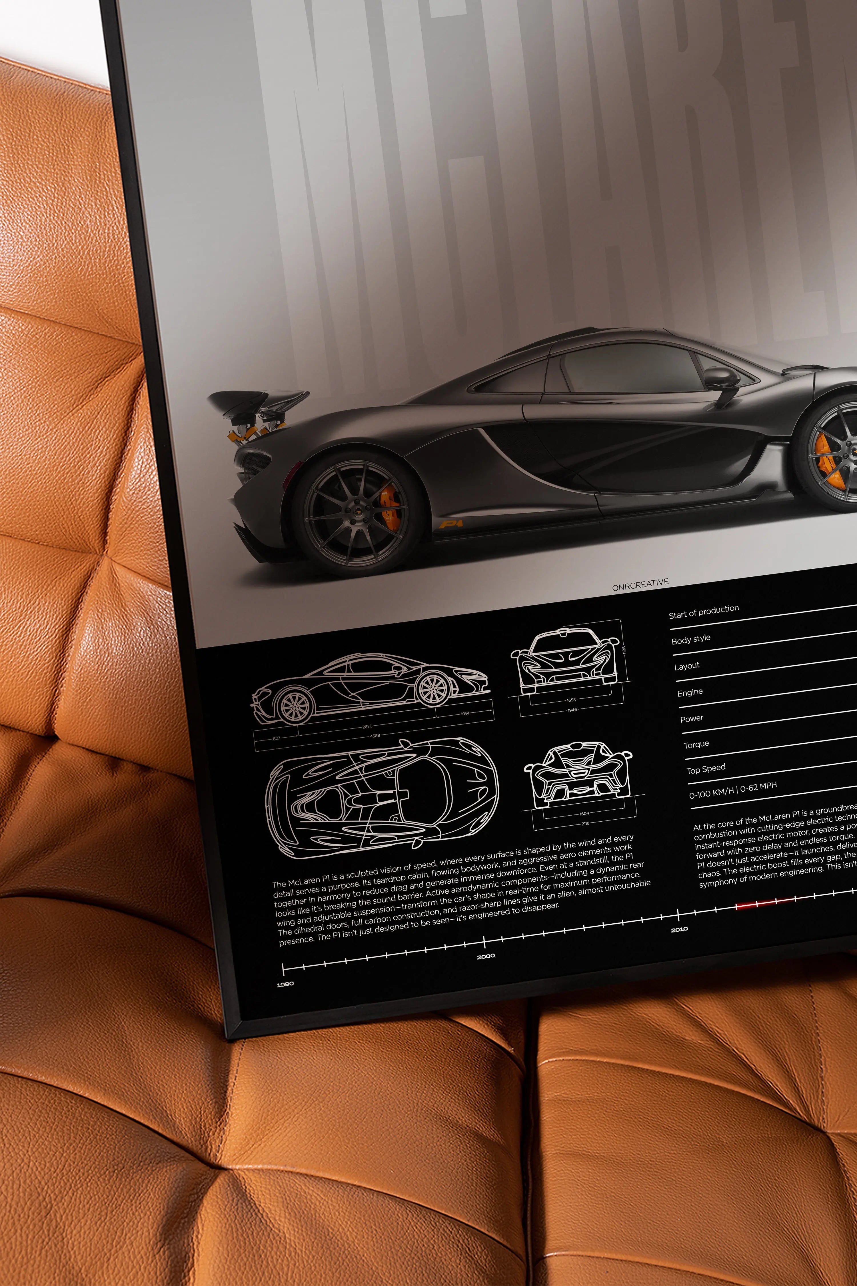 McLaren P1 Car Poster - image 5