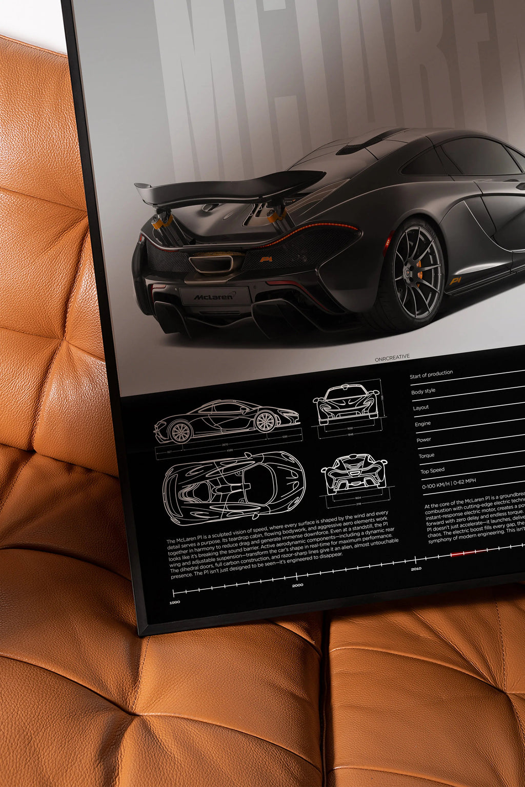 McLaren P1 Car Poster - image 5