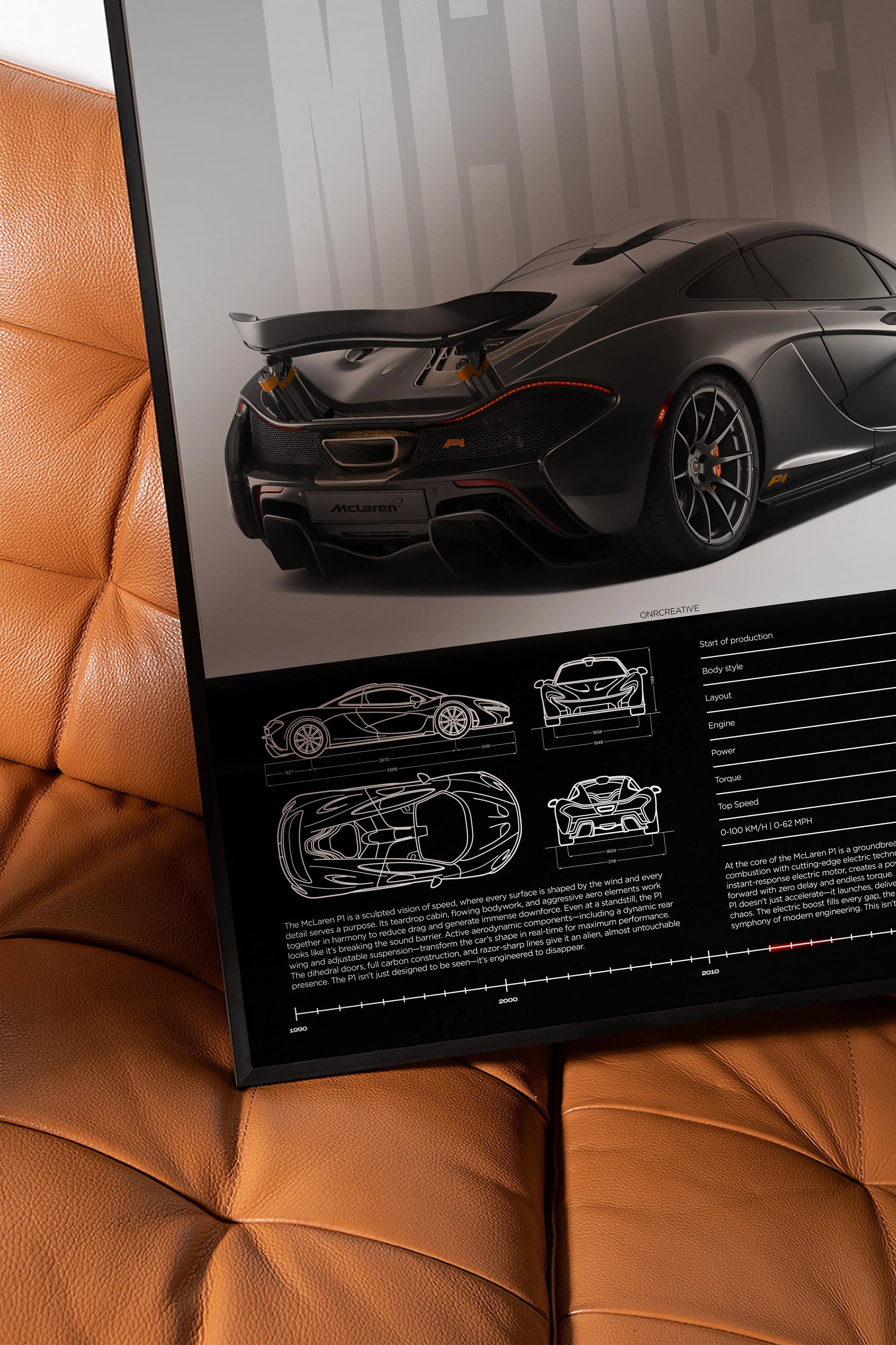McLaren P1 Car Poster - image 5