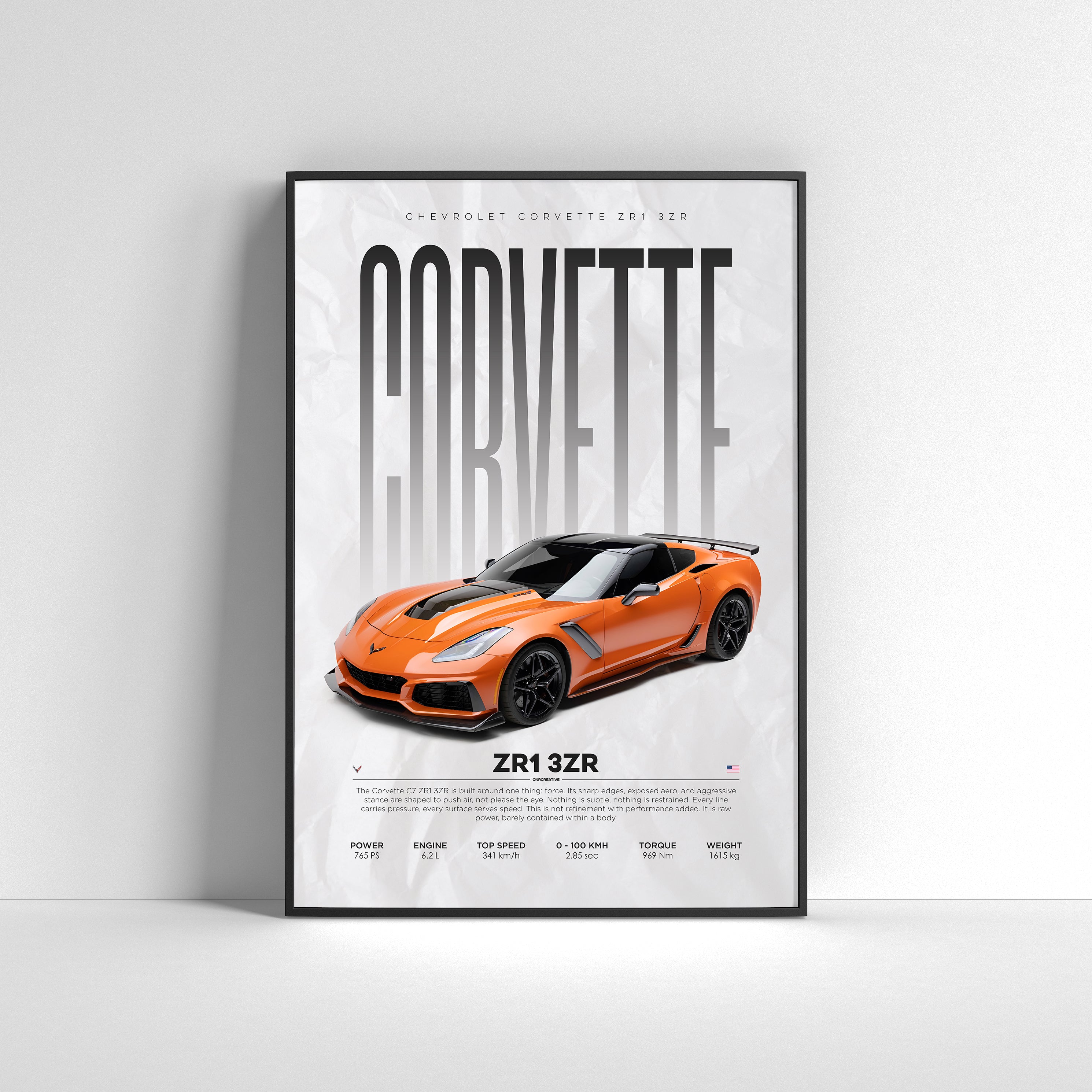 Chevrolet Corvette C7 ZR1 Poster - image 2