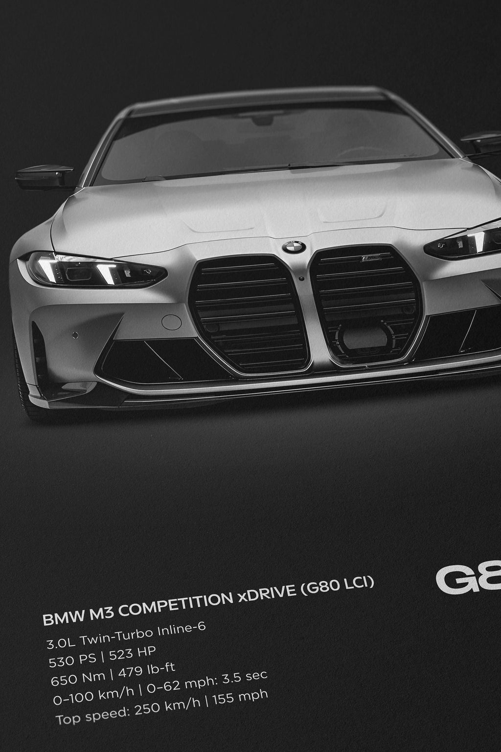 BMW G80 M3 Competition xDrive (G80 LCI) Poster - image 5