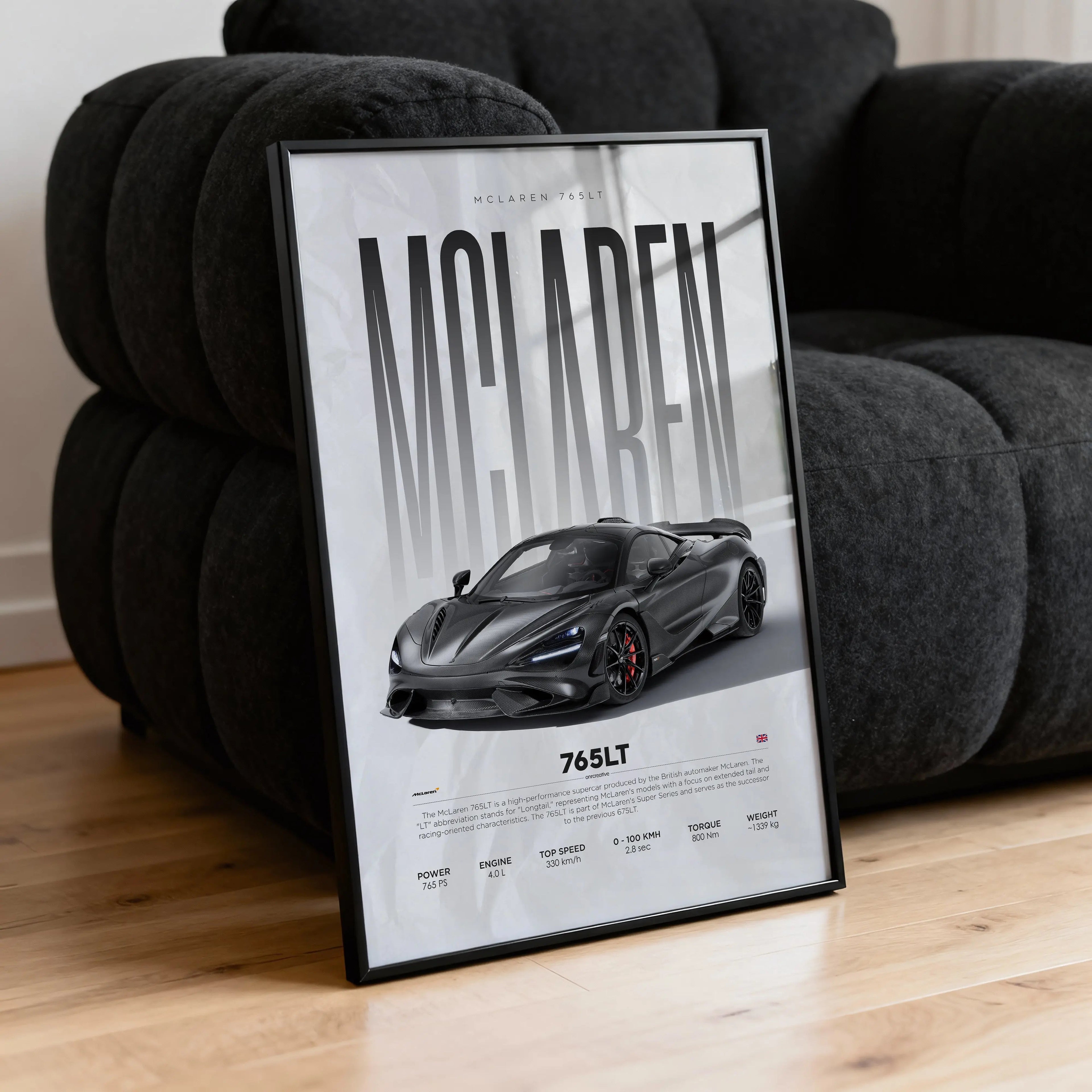 McLaren 765LT Car Poster - image 2