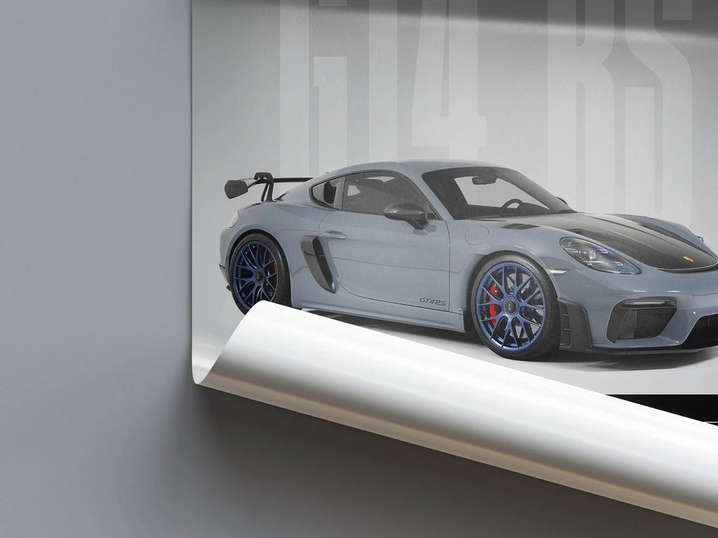 Porsche 718 Cayman GT4 RS Car Poster - image 4