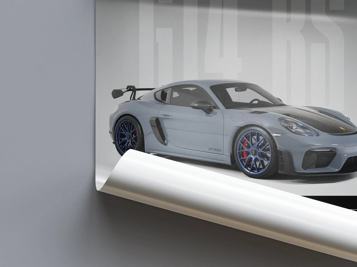 Porsche 718 Cayman GT4 RS Car Poster - image 4