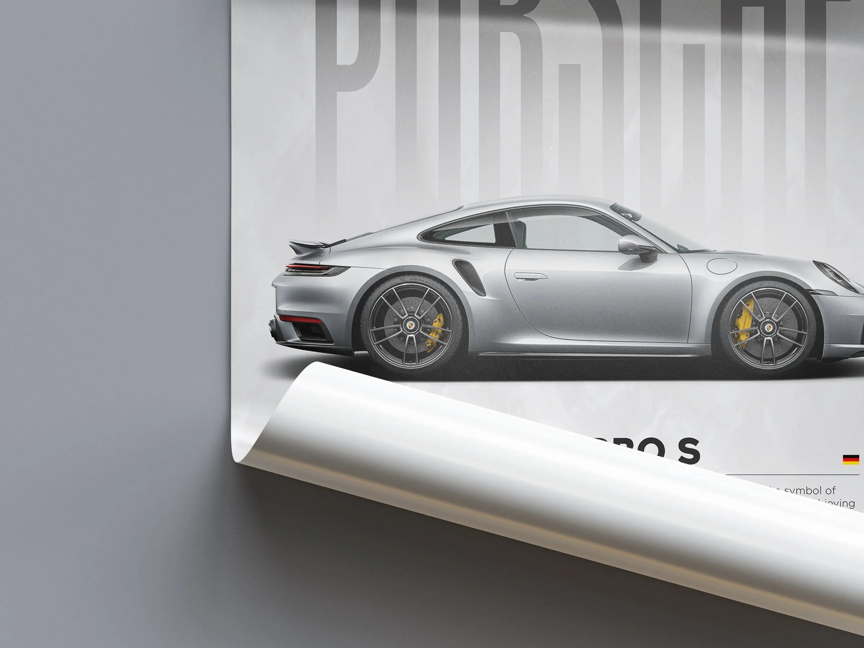 Porsche 911 Turbo S 992 Car Poster - image 3