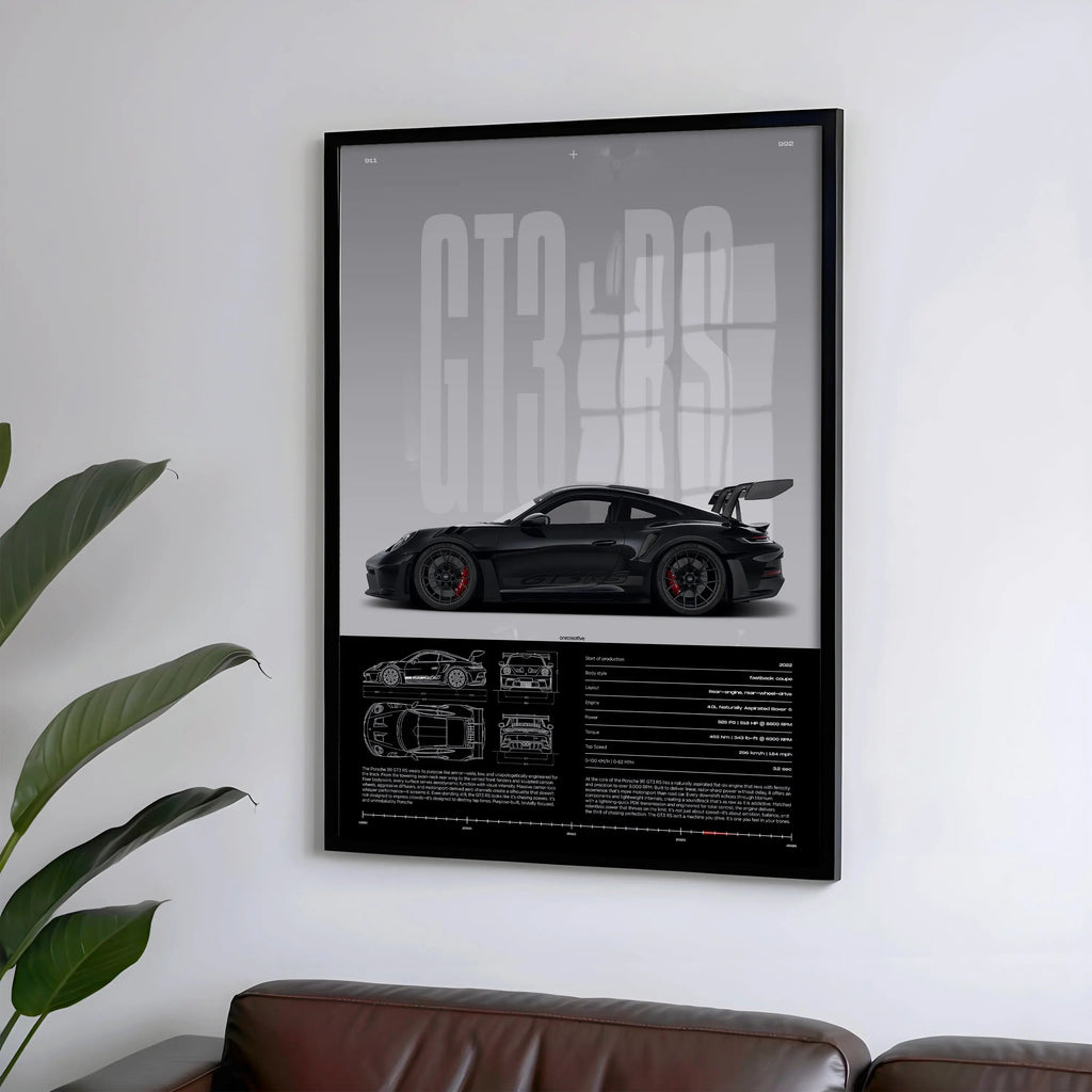Porsche 911 GT3 RS Car Poster - image 4