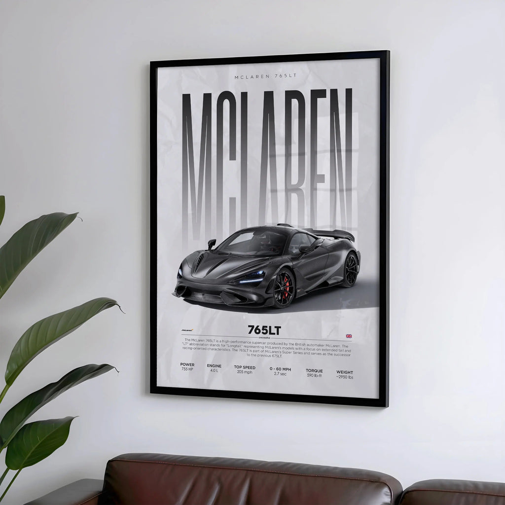 McLaren 765LT Car Poster - image 4