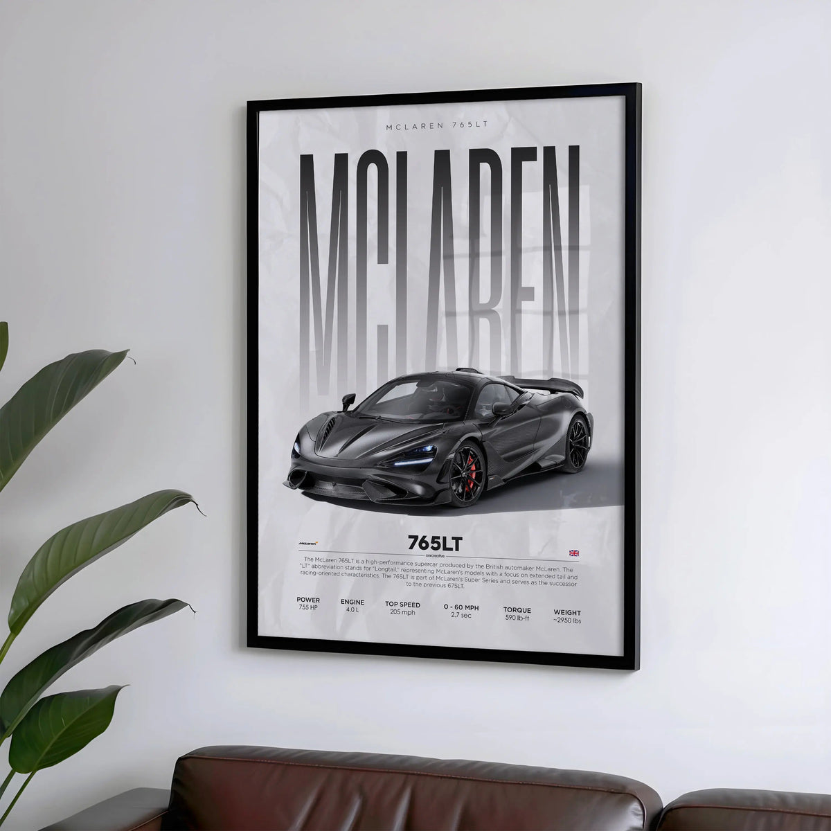 McLaren 765LT Car Poster - image 4