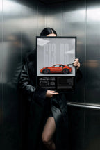 Porsche 911 GT3 RS 992 Lava Orange Car Poster - image 4
