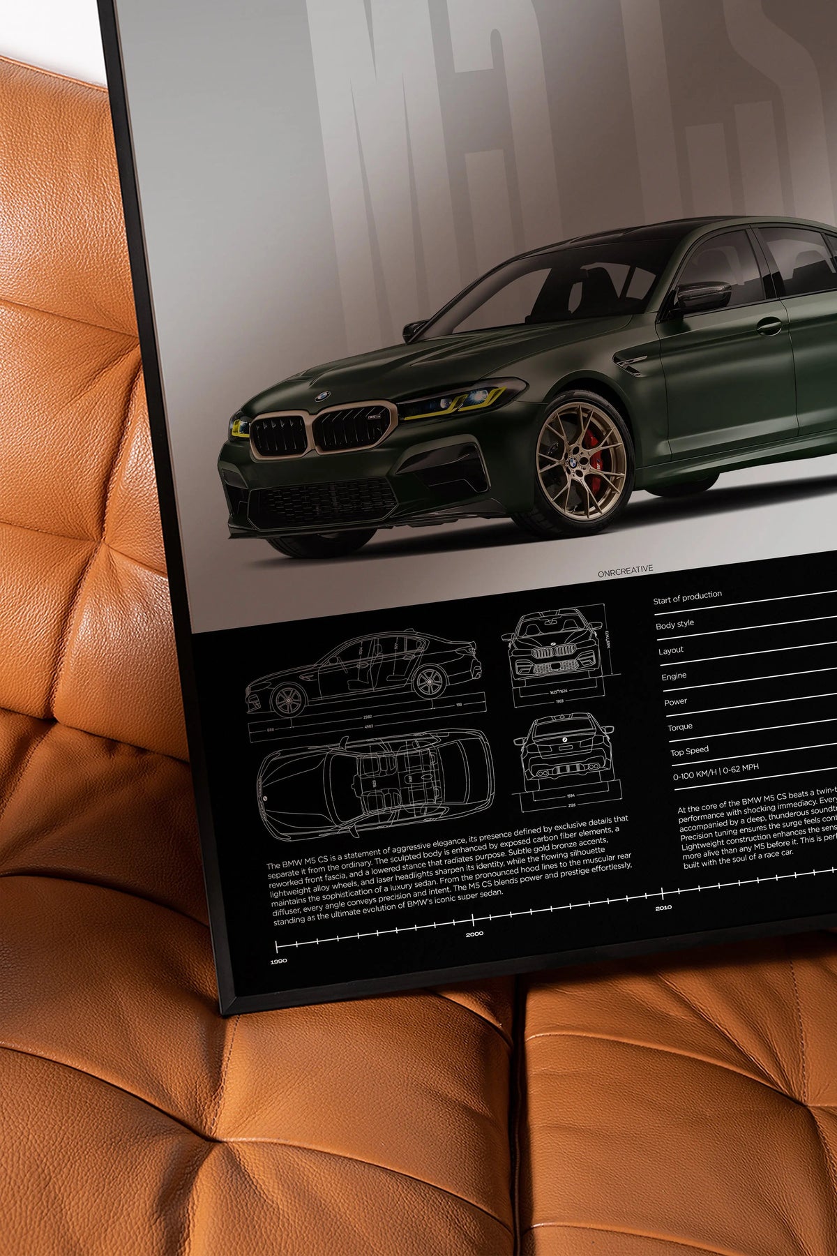 BMW M5 CS Car Poster - image 5