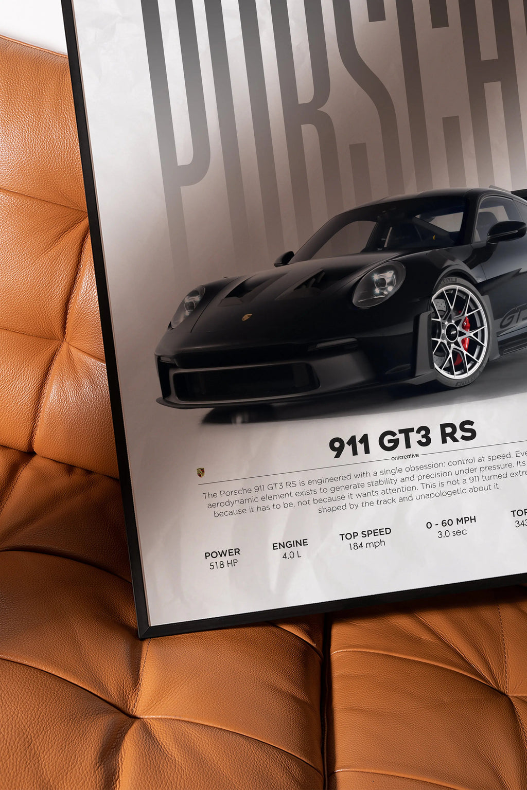 Porsche 911 GT3 RS Car Poster - image 3