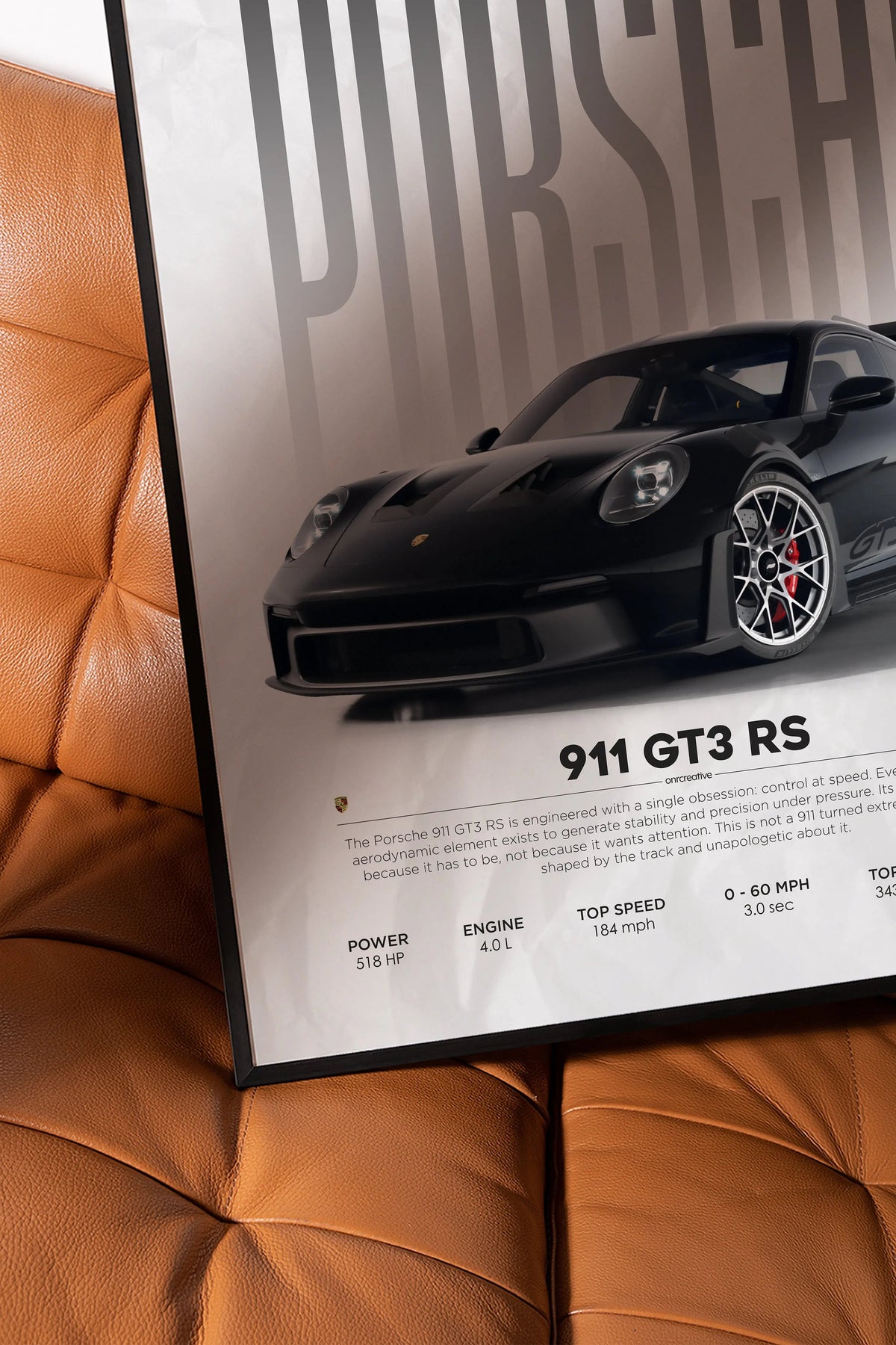 Porsche 911 GT3 RS Car Poster - image 3
