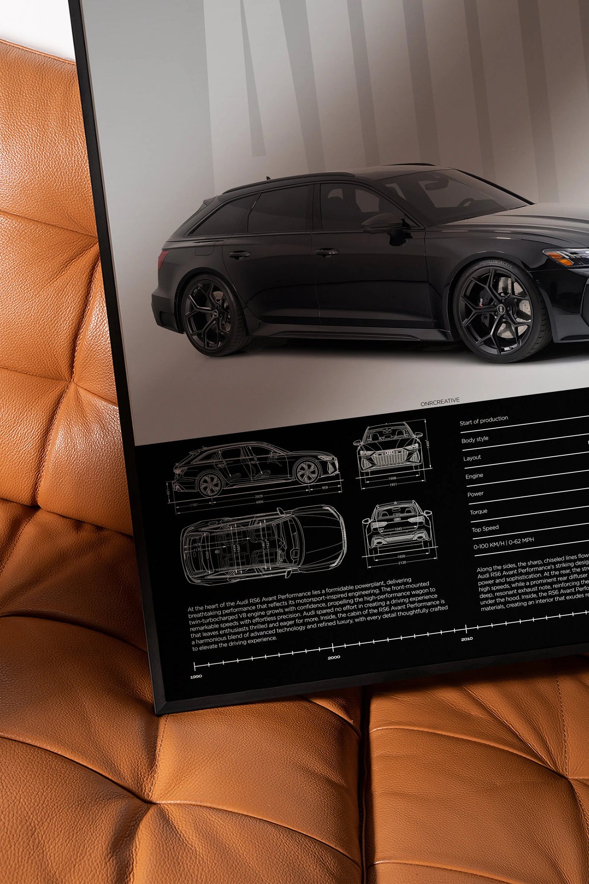 Audi RS6 Avant Car Poster - image 3