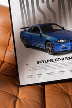Nissan Skyline GT-R R34 Poster - image 3
