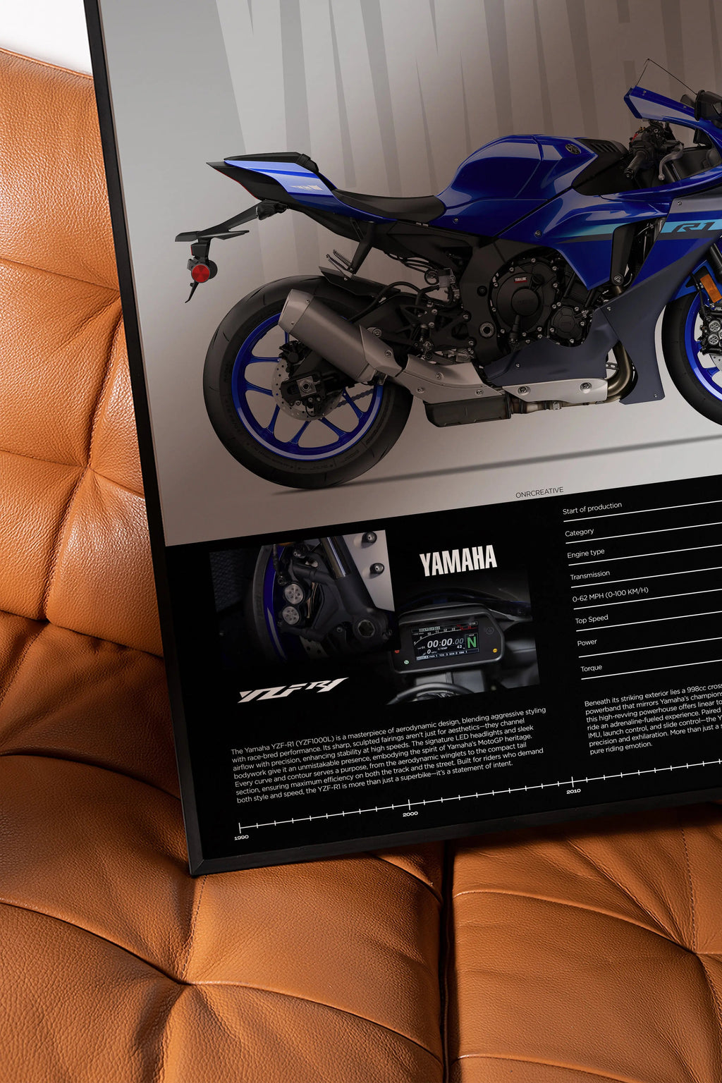 Yamaha YZF-R1 Motorcycle Poster - image 5