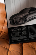 BMW M4 Competition xDrive Car Poster - image 5