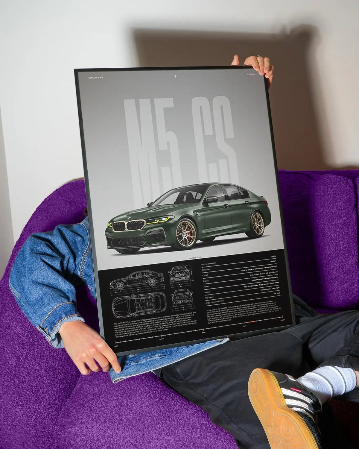 BMW M5 CS Car Poster - image 3