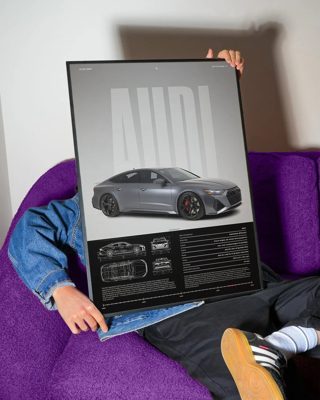 Audi RS7 Performance C8 Car Poster - image 2