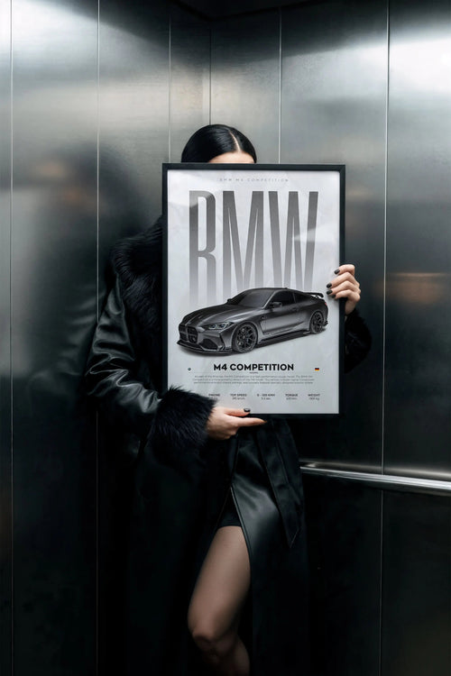 BMW M4 Competition G82 Car Poster - image 2