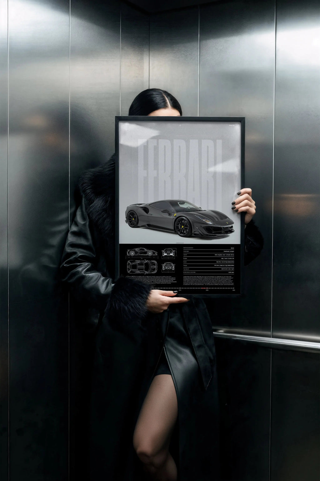 Ferrari 488 Pista Car Poster - image 4