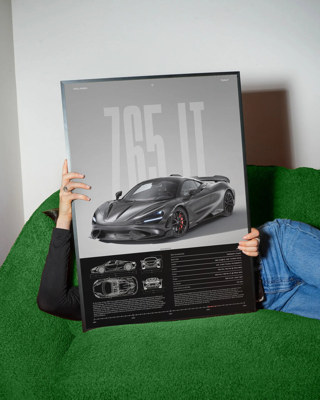 McLaren 765LT Car Poster - image 3