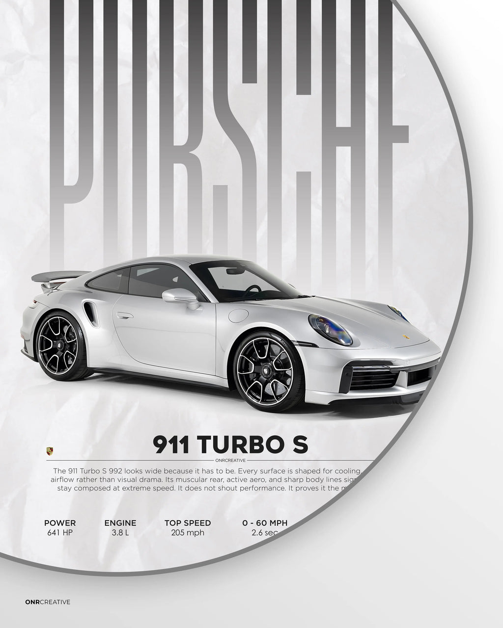 Porsche 911 Turbo S 992 Car Poster - image 5
