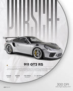 Porsche 911 GT3 RS 991.2 Weissach Package Car Poster - image 5