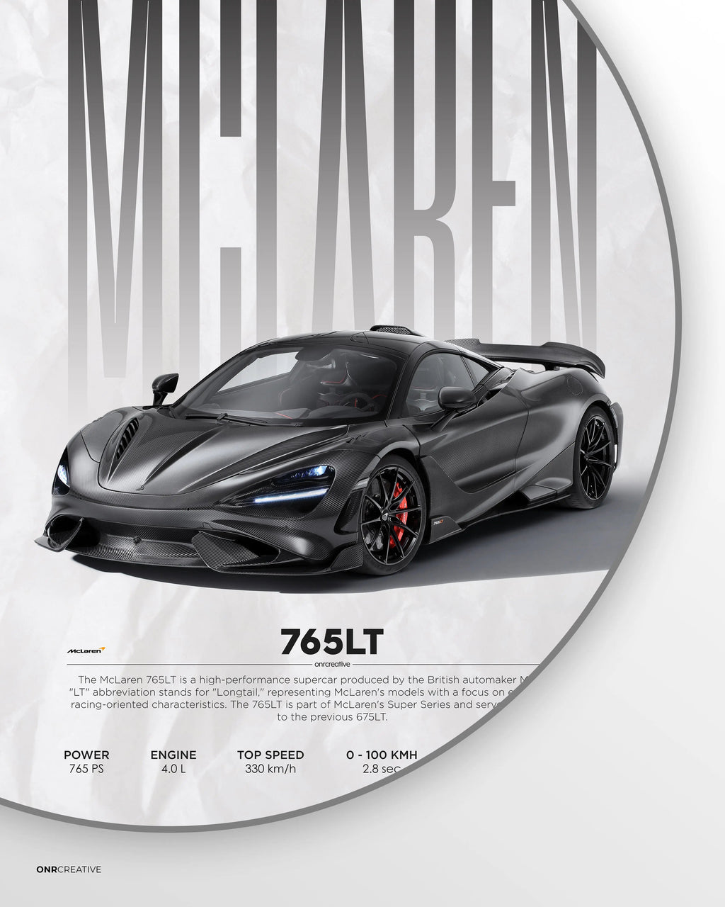 McLaren 765LT Car Poster - image 6