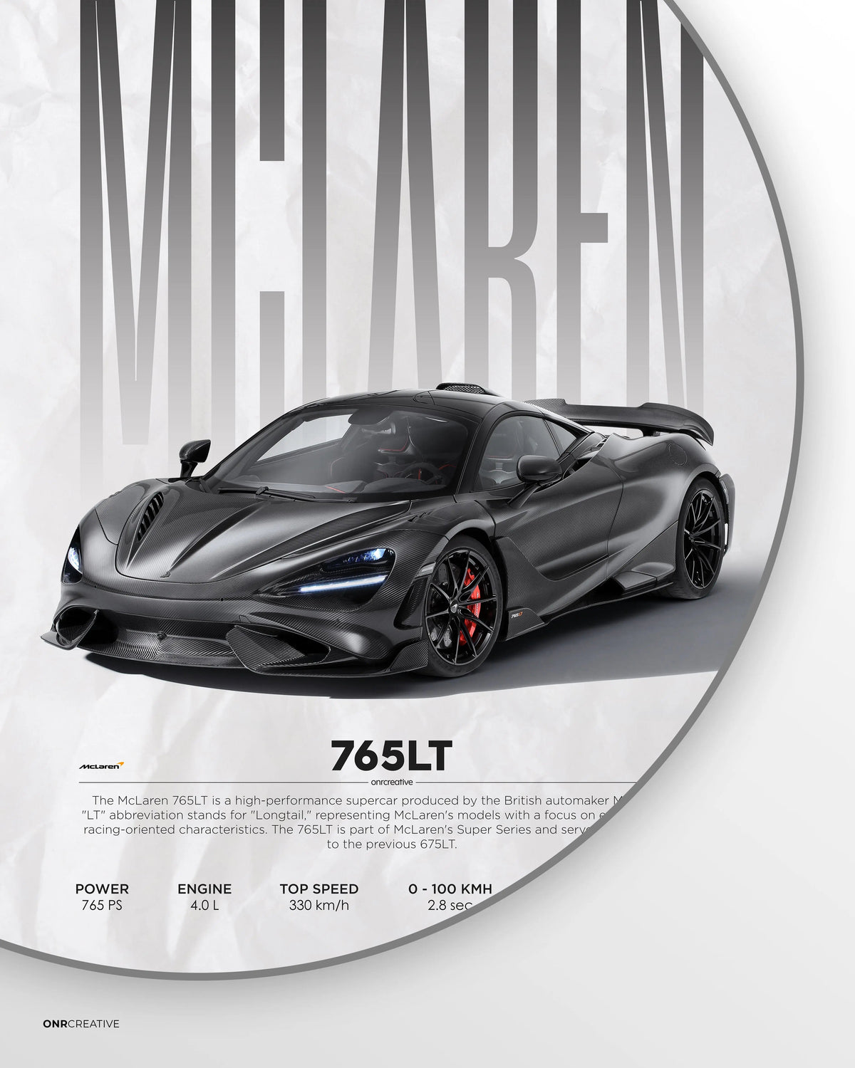 McLaren 765LT Car Poster - image 6