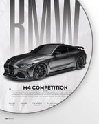 BMW M4 Competition G82 Car Poster - image 5