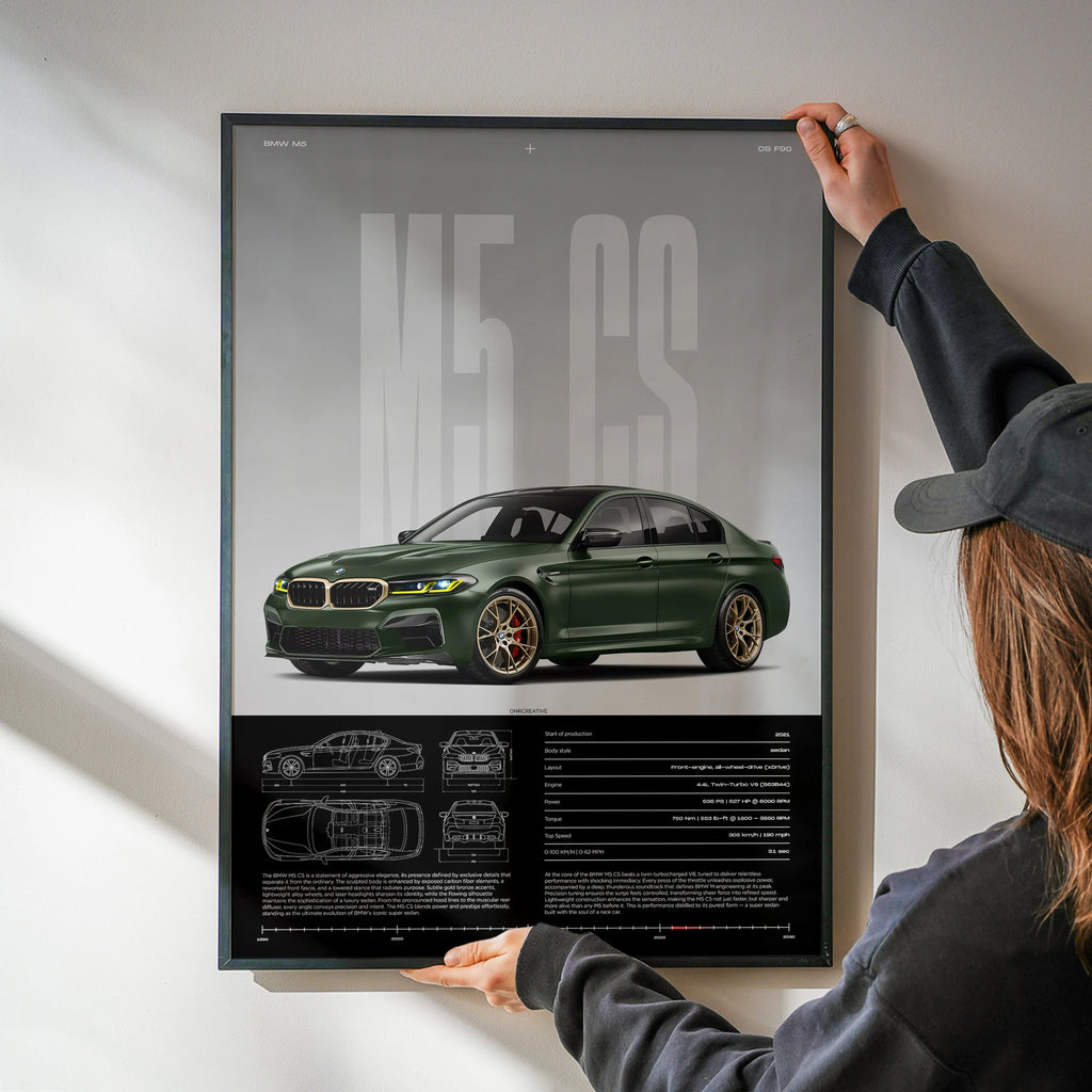 BMW M5 CS Car Poster - image 2