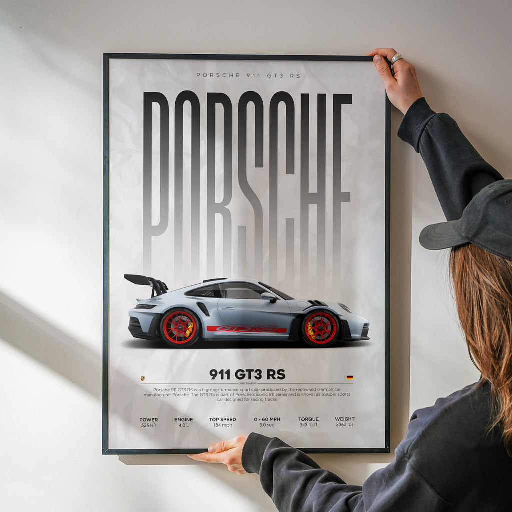 Porsche 911 GT3 RS Car Poster - image 4