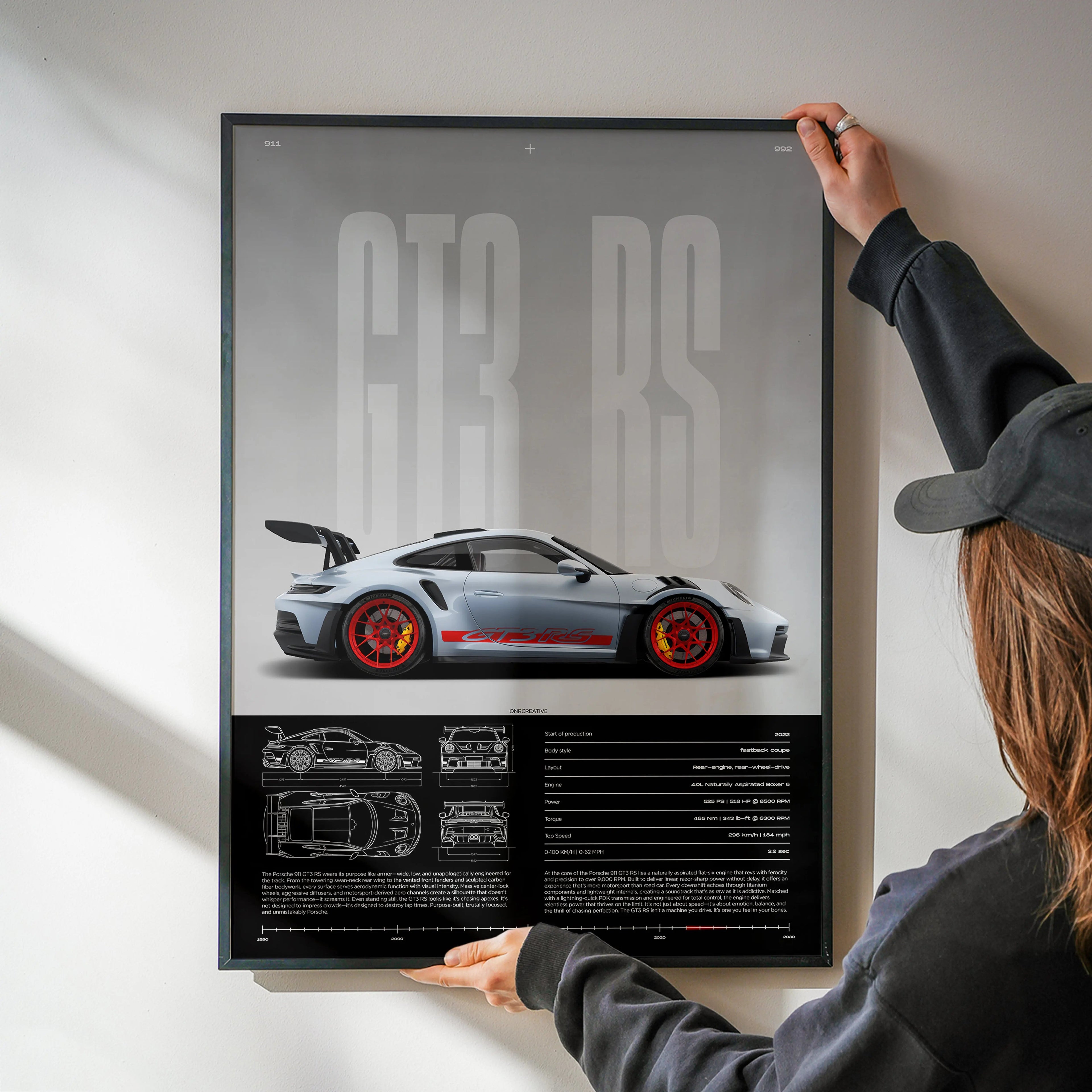 Porsche 911 GT3 RS Car Poster - image 6